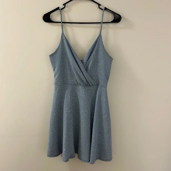 Windsor | Dresses | Windsor Sparkly Blue Skater Dress | Poshmark Windsor | Dresses | Windsor Sparkly Blue Skater Dress | Poshmark